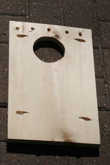 Front piece of bird house
